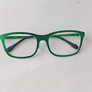Derek Cardigan Green Metallic Prescription Glasses 55-18-140 & Bonus Black Case
